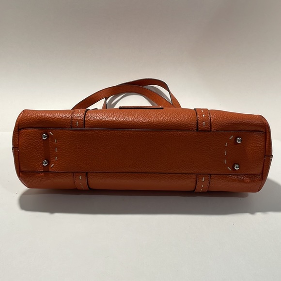 BCBGMaxAzria Burnt Orange Leather Shoulder Bag - Picture 4 of 10